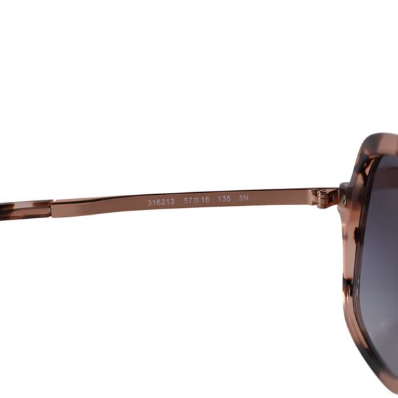 Michael Kors ADRIANNA II Oval Women's Sunglasses - Havana Gold / Grey - NWT - Picture 8 of 9